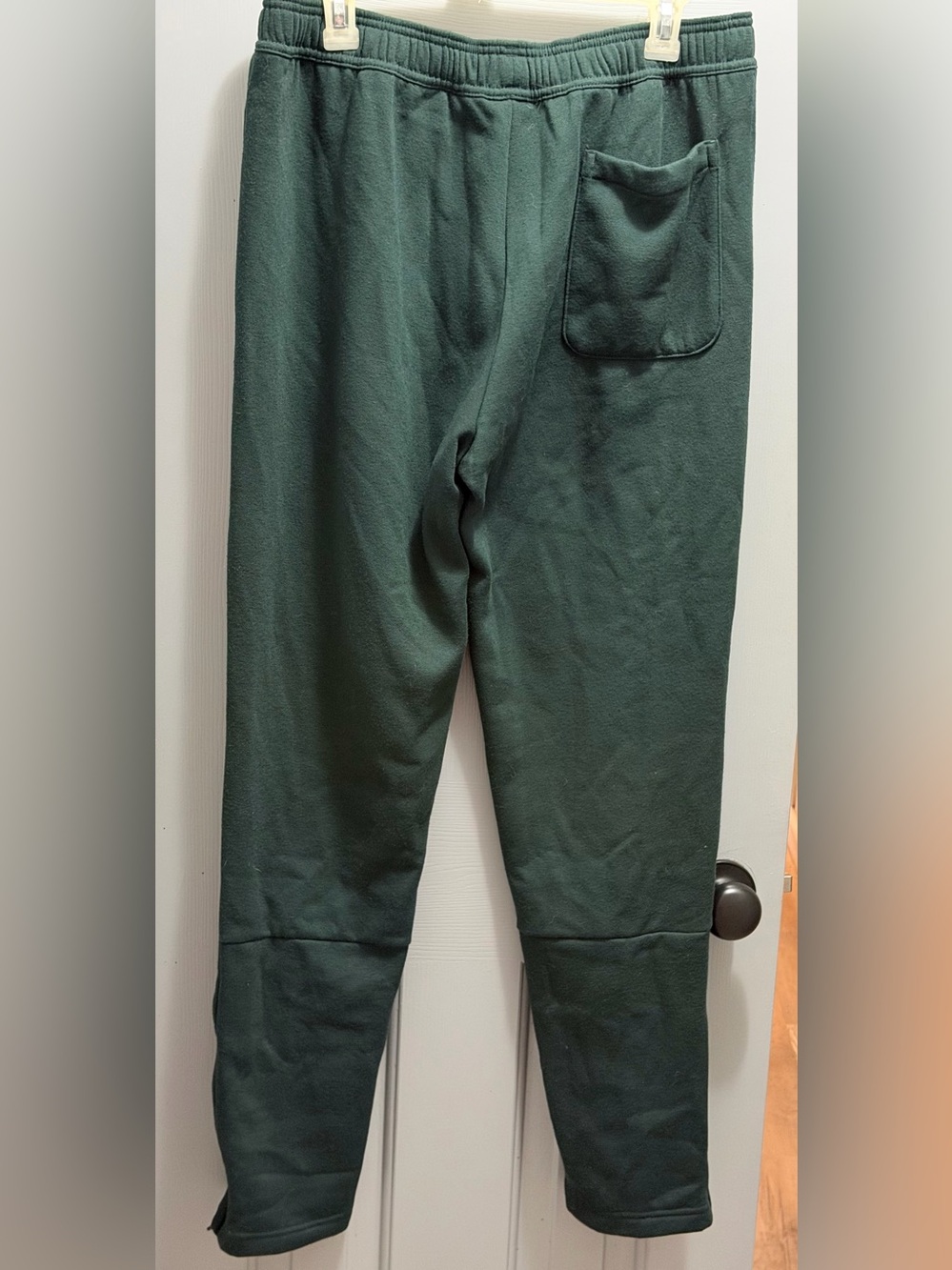 NEW Adidas Dark Green Fleece Sweatpants Joggers Pants Men’s Size Large - Picture 5 of 16